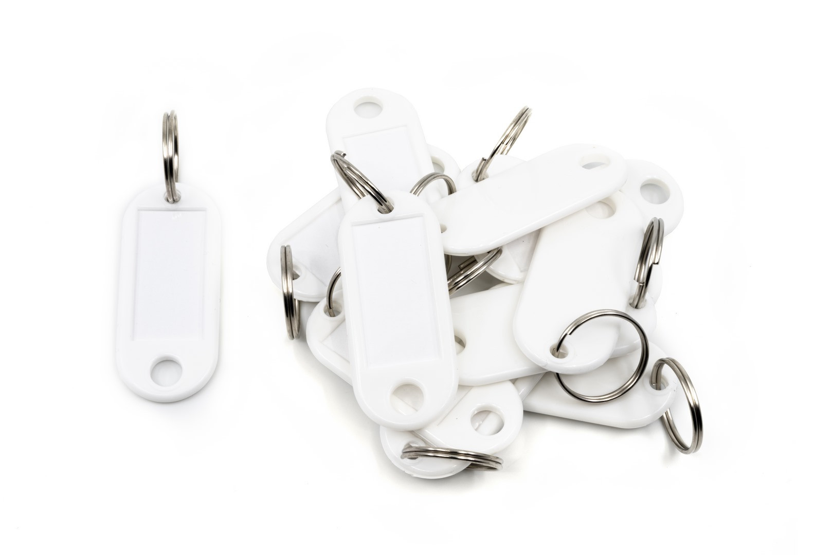 Zawieszka do kluczy jednostronna mała mix kolorów Tres 1szt.